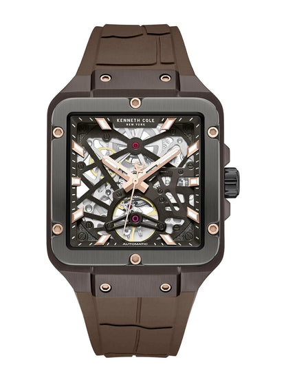 Kenneth Cole Round Brown Dial Analog Watch - KCWGZ0065402MN