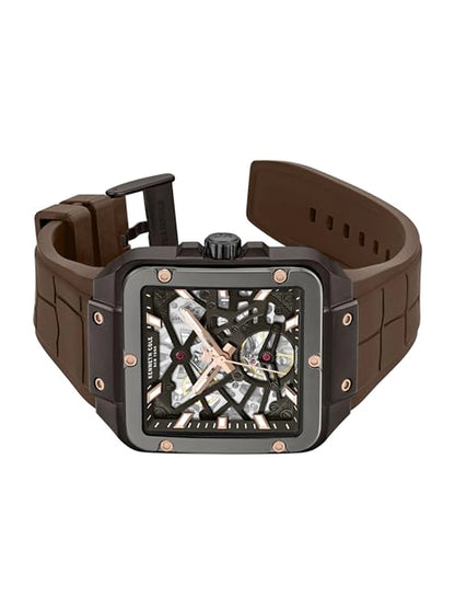 Kenneth Cole Round Brown Dial Analog Watch - KCWGZ0065402MN