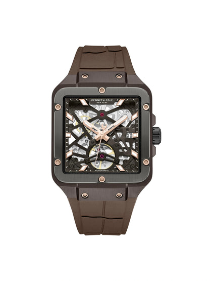 Kenneth Cole Round Brown Dial Analog Watch - KCWGZ0065402MN