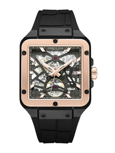Kenneth Cole Automatic Drop 2 Gun Round Dial Analog Watch - KCWGZ0065403MN
