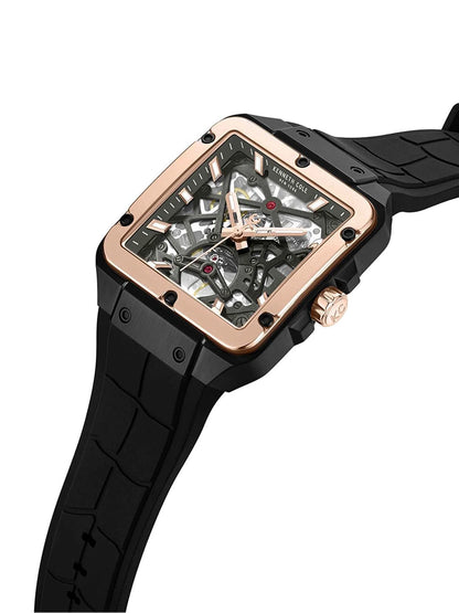 Kenneth Cole Automatic Drop 2 Gun Round Dial 'S Analog Watch - KCWGZ0065403MN
