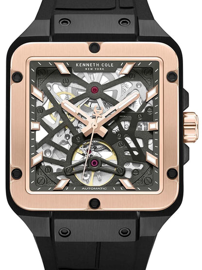 Kenneth Cole Automatic Drop 2 Gun Round Dial 'S Analog Watch - KCWGZ0065403MN