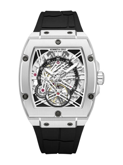 Kenneth Cole Rectangle Silver Dial Analog Watch - KCWGZ0067803MN
