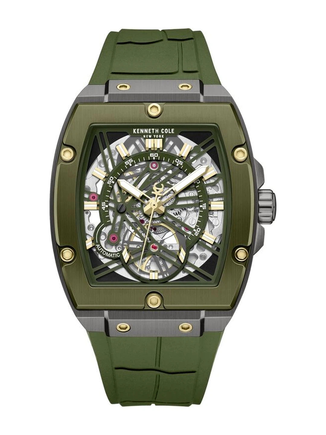 Kenneth Cole Rectangle Green Dial Analog Watch - KCWGZ0067804MN