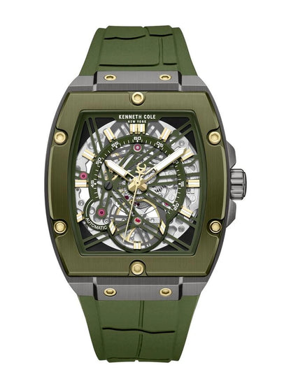 Kenneth Cole Rectangle Green Dial Analog Watch - KCWGZ0067804MN