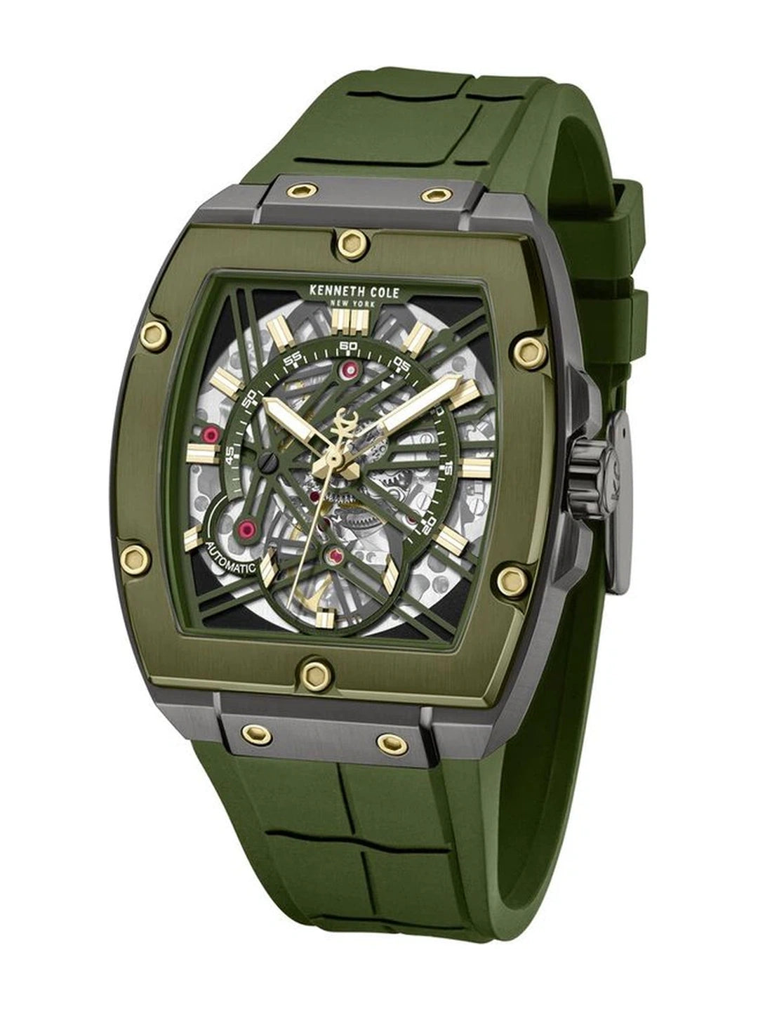 Kenneth Cole Rectangle Green Dial Analog Watch - KCWGZ0067804MN