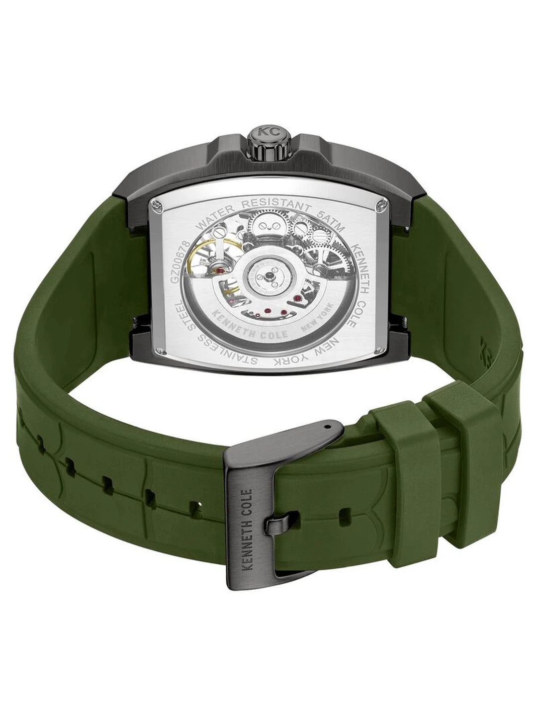Kenneth Cole Rectangle Green Dial Analog Watch - KCWGZ0067804MN