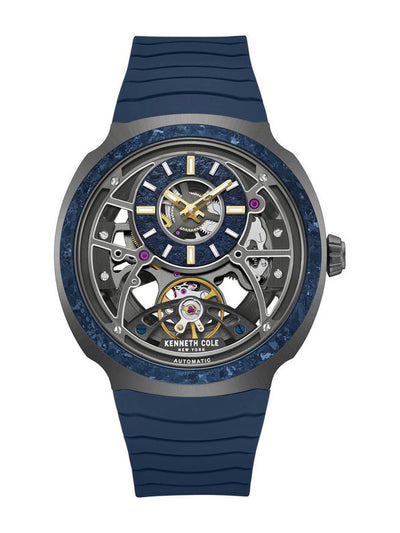 Kenneth Cole Round Blue Dial Analog Watch - KCWGZ0104701MNW