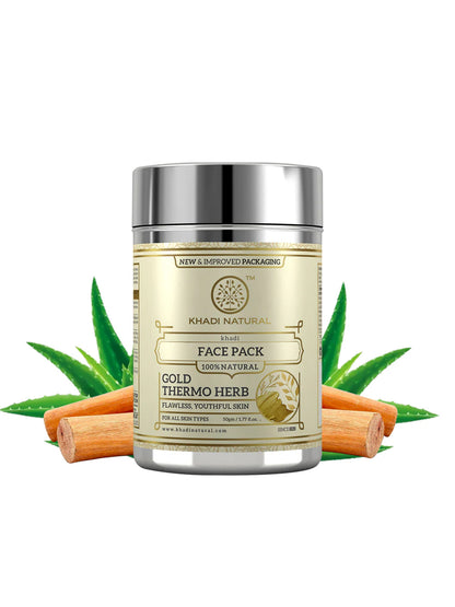 Khadi Natural Gold Thermo Herb Face Pack