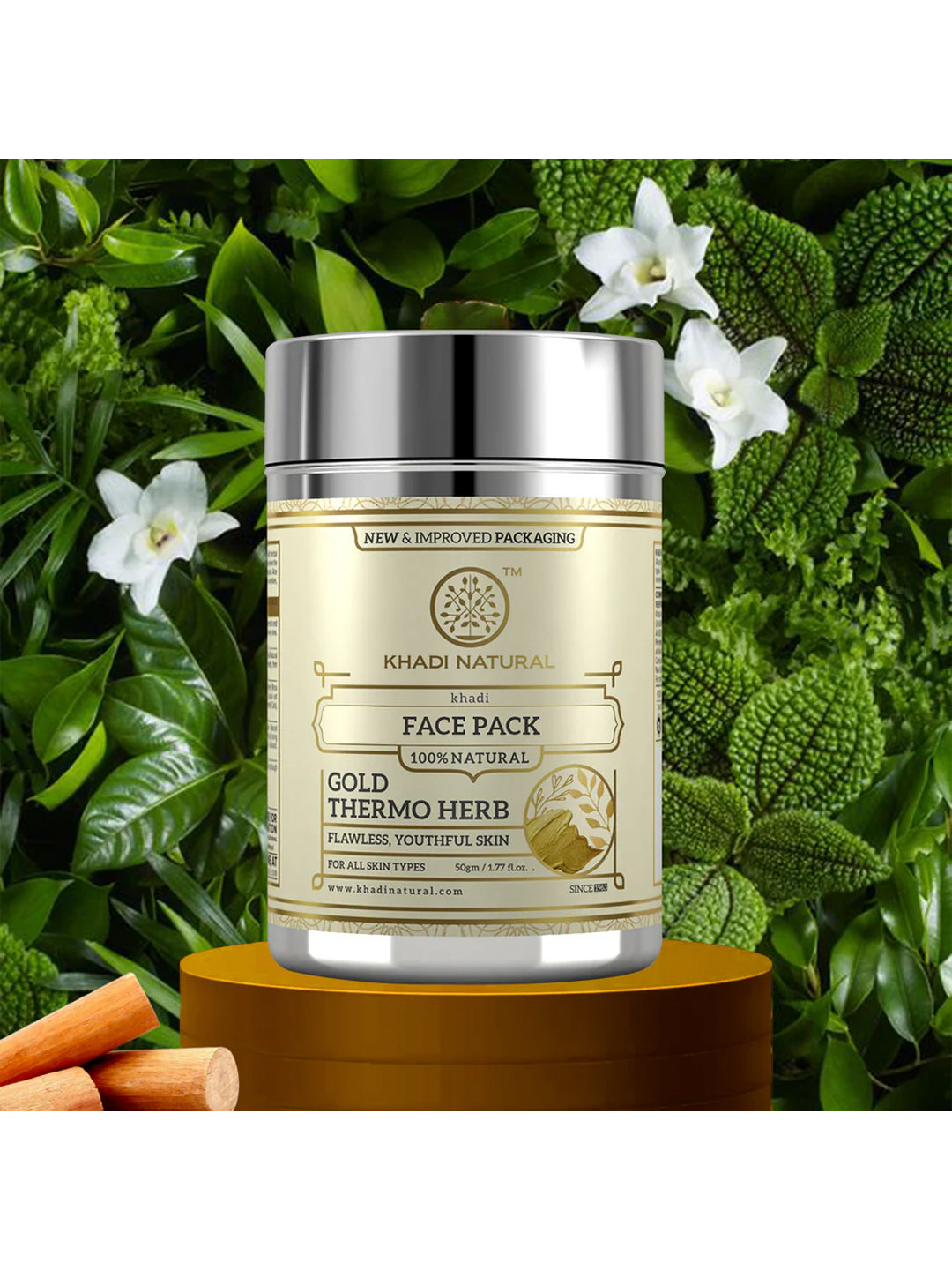 Khadi Natural Gold Thermo Herb Face Pack