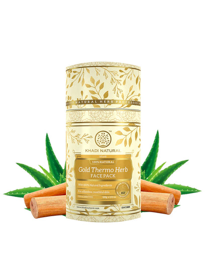 Khadi Natural Gold Thermo Herb Face Pack