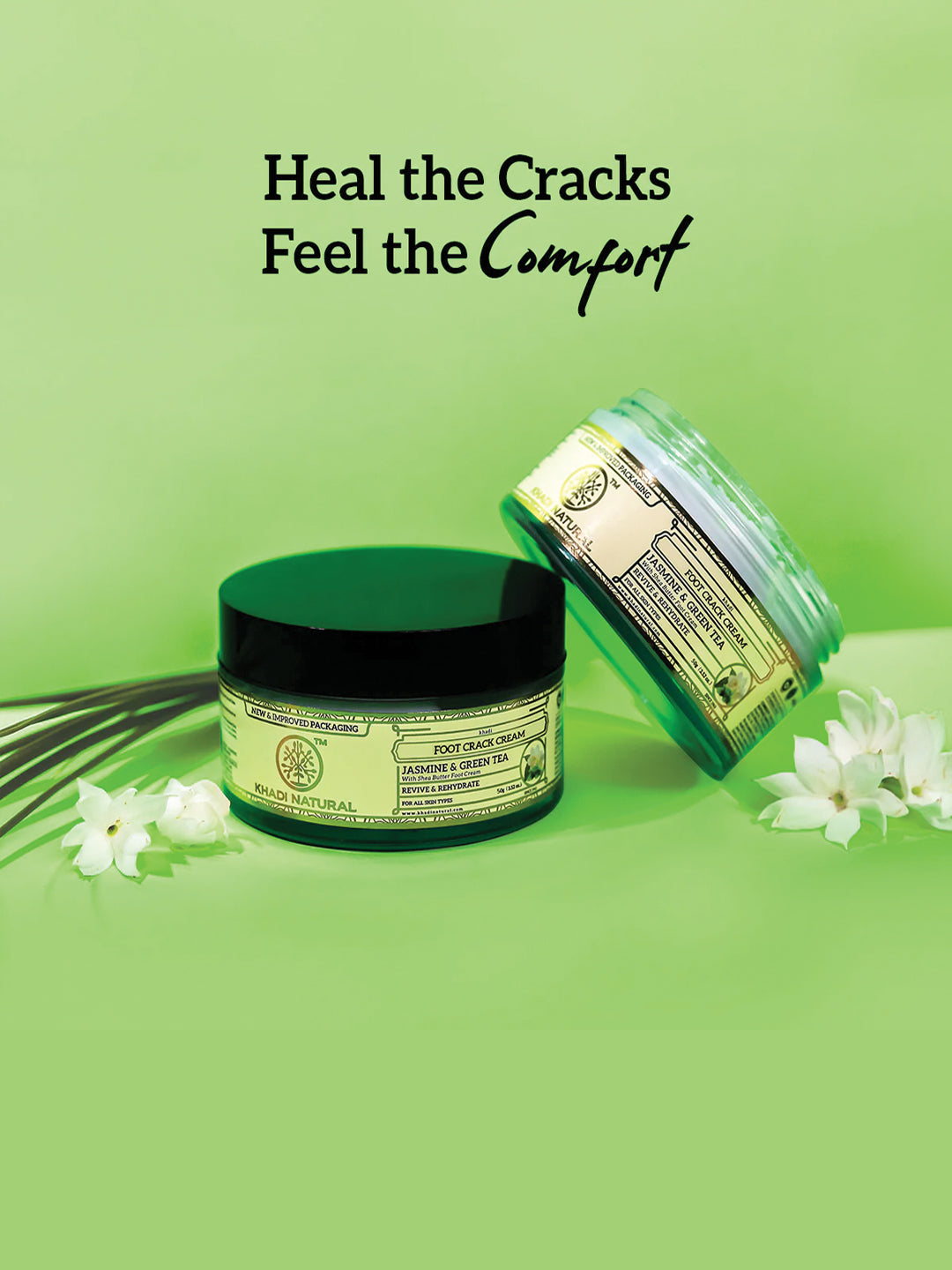Khadi Natural Jasmine & Green Tea Foot Crack Cream