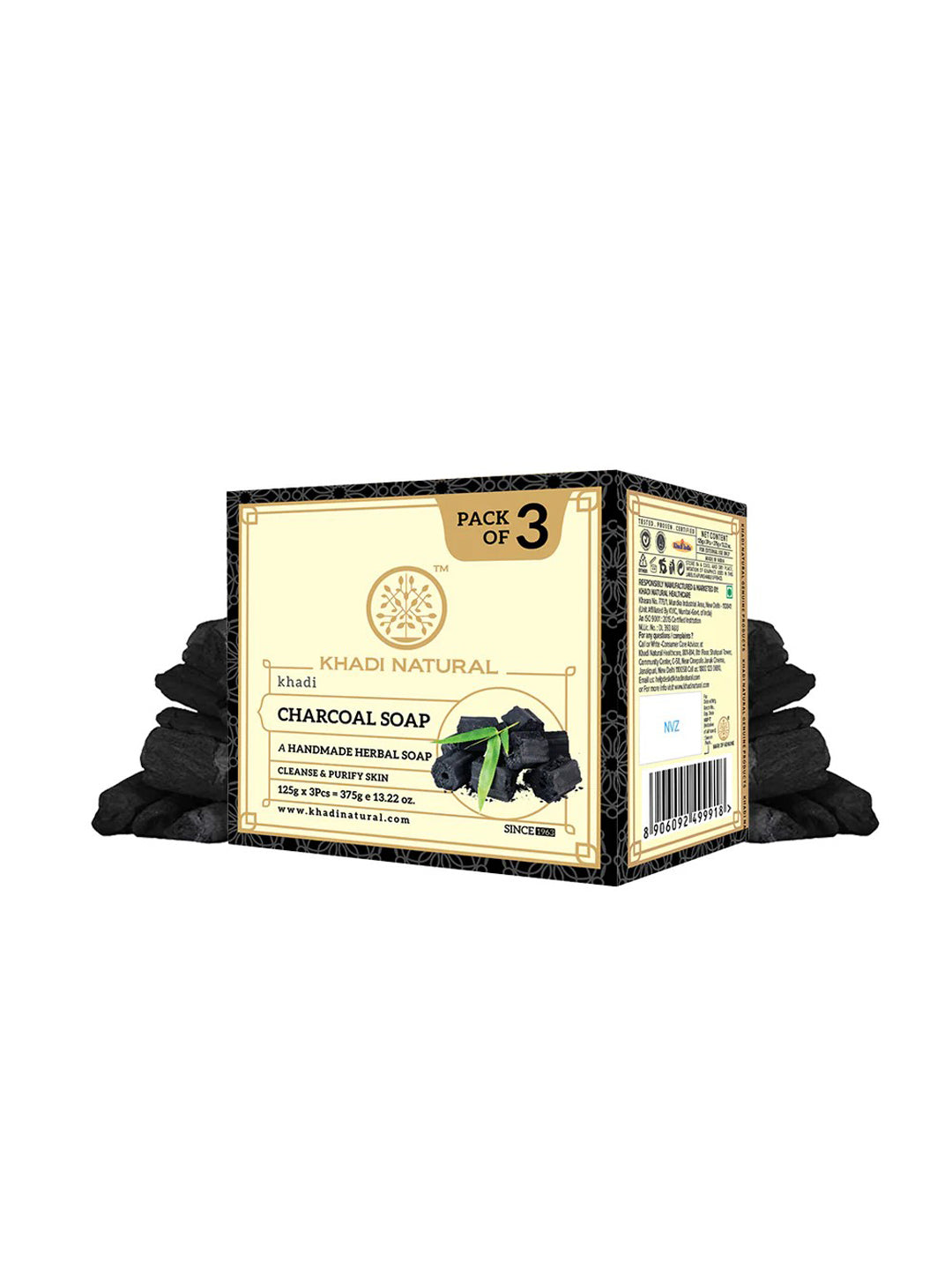 Khadi Natural Charcoal Soap