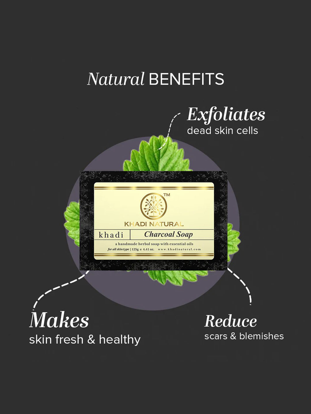 Khadi Natural Charcoal Soap