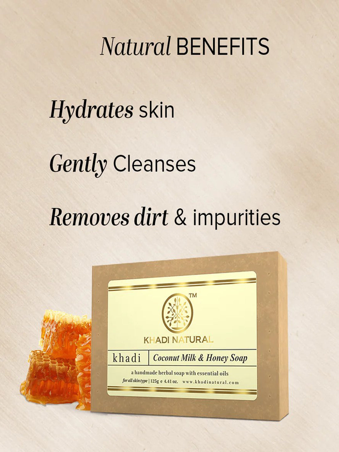Khadi Natural Coconut Milk & Honey Soap