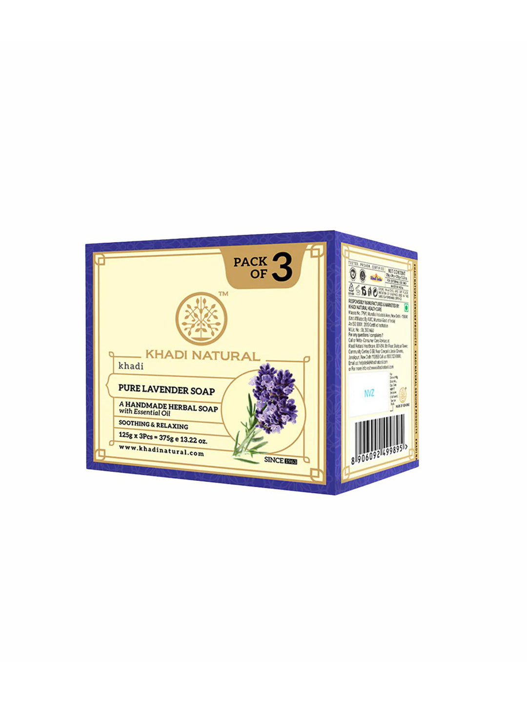 Khadi Natural Pure Lavender Soap
