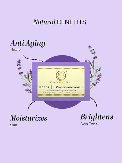 Khadi Natural Pure Lavender Soap