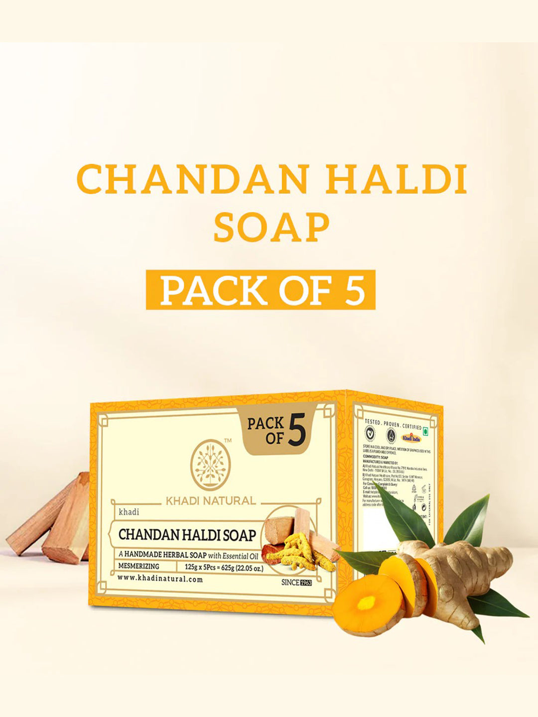 Khadi Natural Chandan Haldi Soap