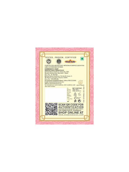 Khadi Natural Rosewater Soap