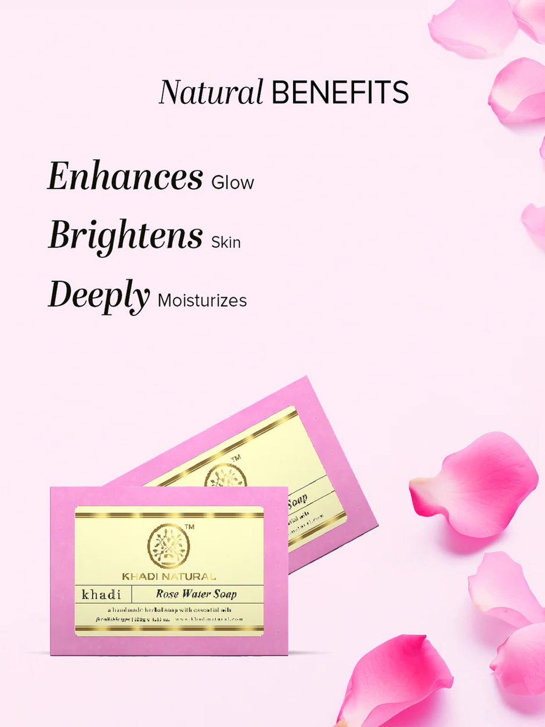 Khadi Natural Rosewater Soap