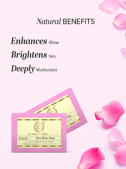 Khadi Natural Rosewater Soap