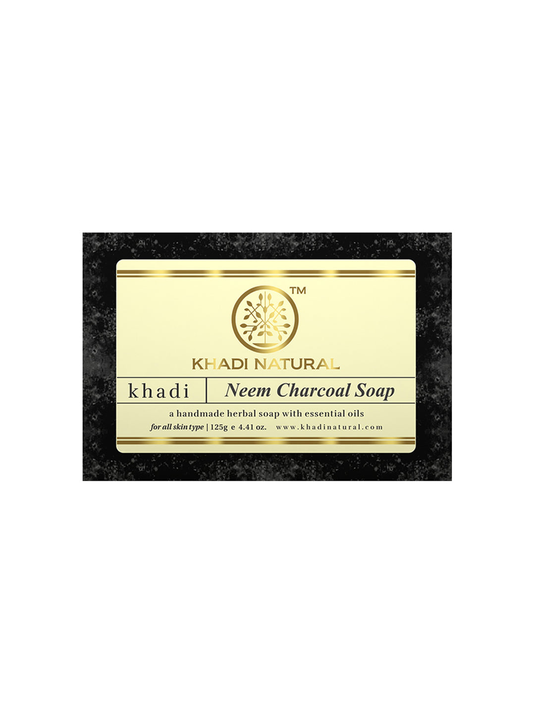 Khadi Natural Neem Charcoal Soap