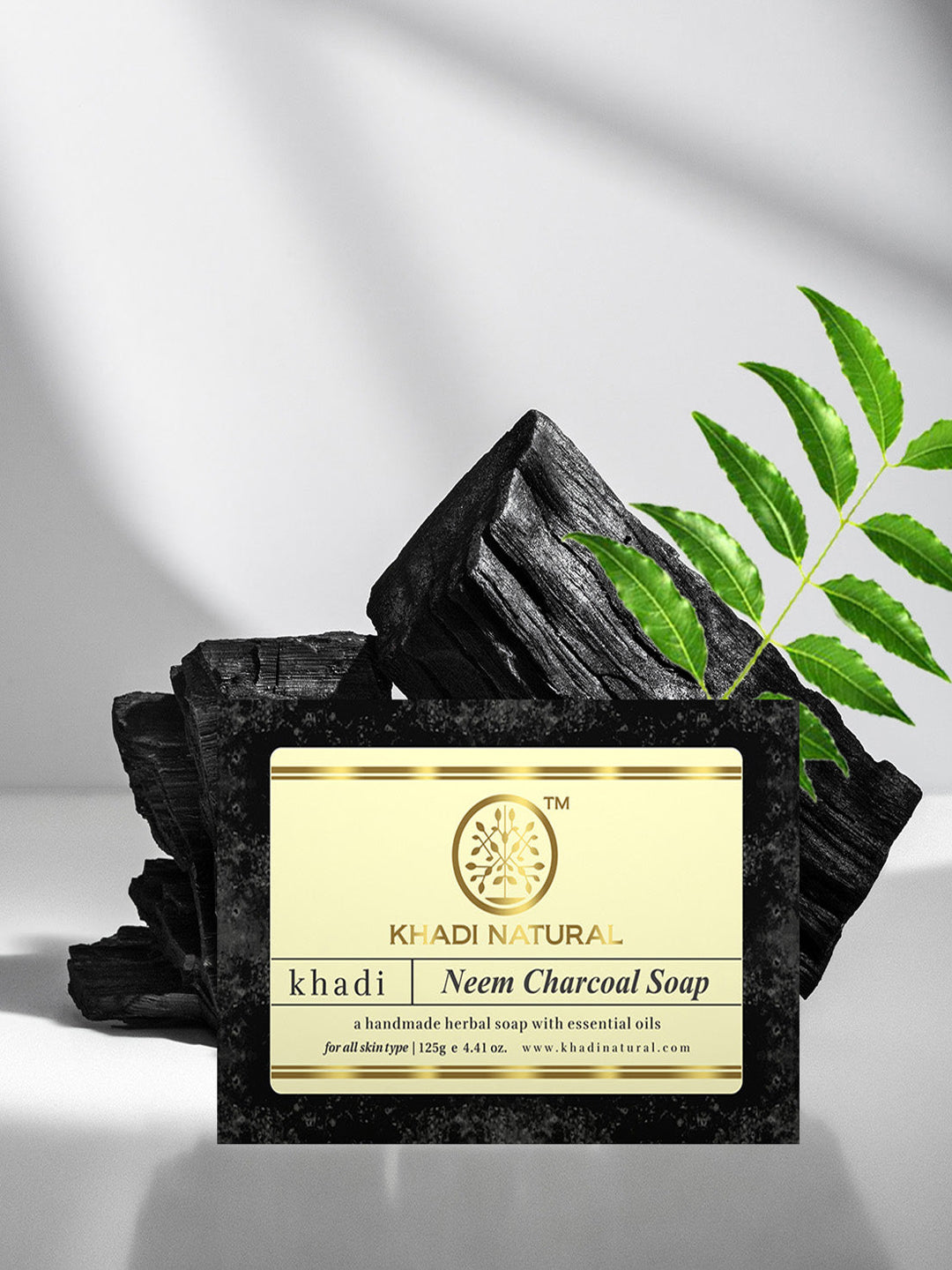 Khadi Natural Neem Charcoal Soap