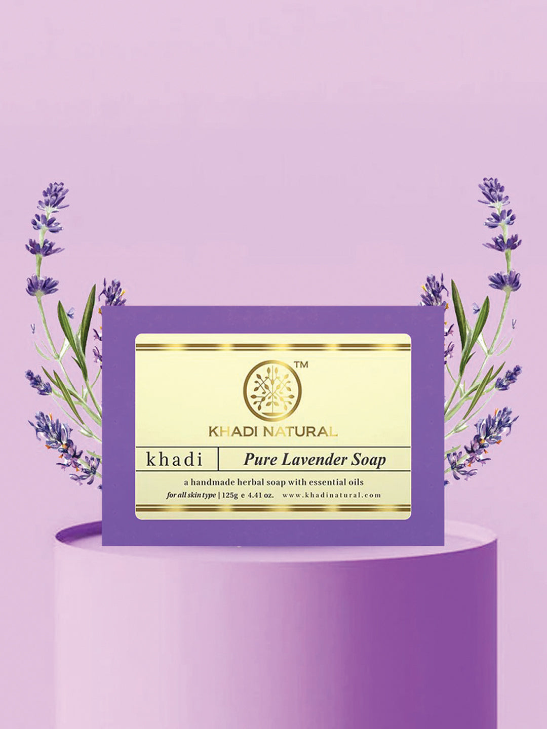 Khadi Natural Pure Lavender Soap