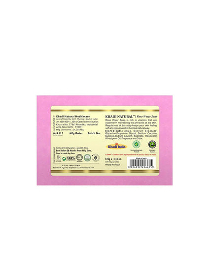 Khadi Natural Rosewater Soap