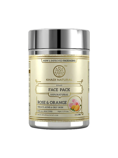 Khadi Natural Rose & Orange Face Pack
