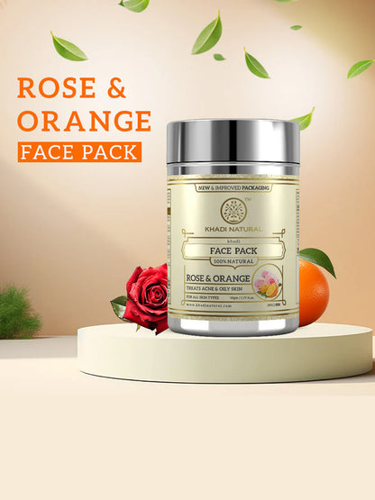 Khadi Natural Rose & Orange Face Pack