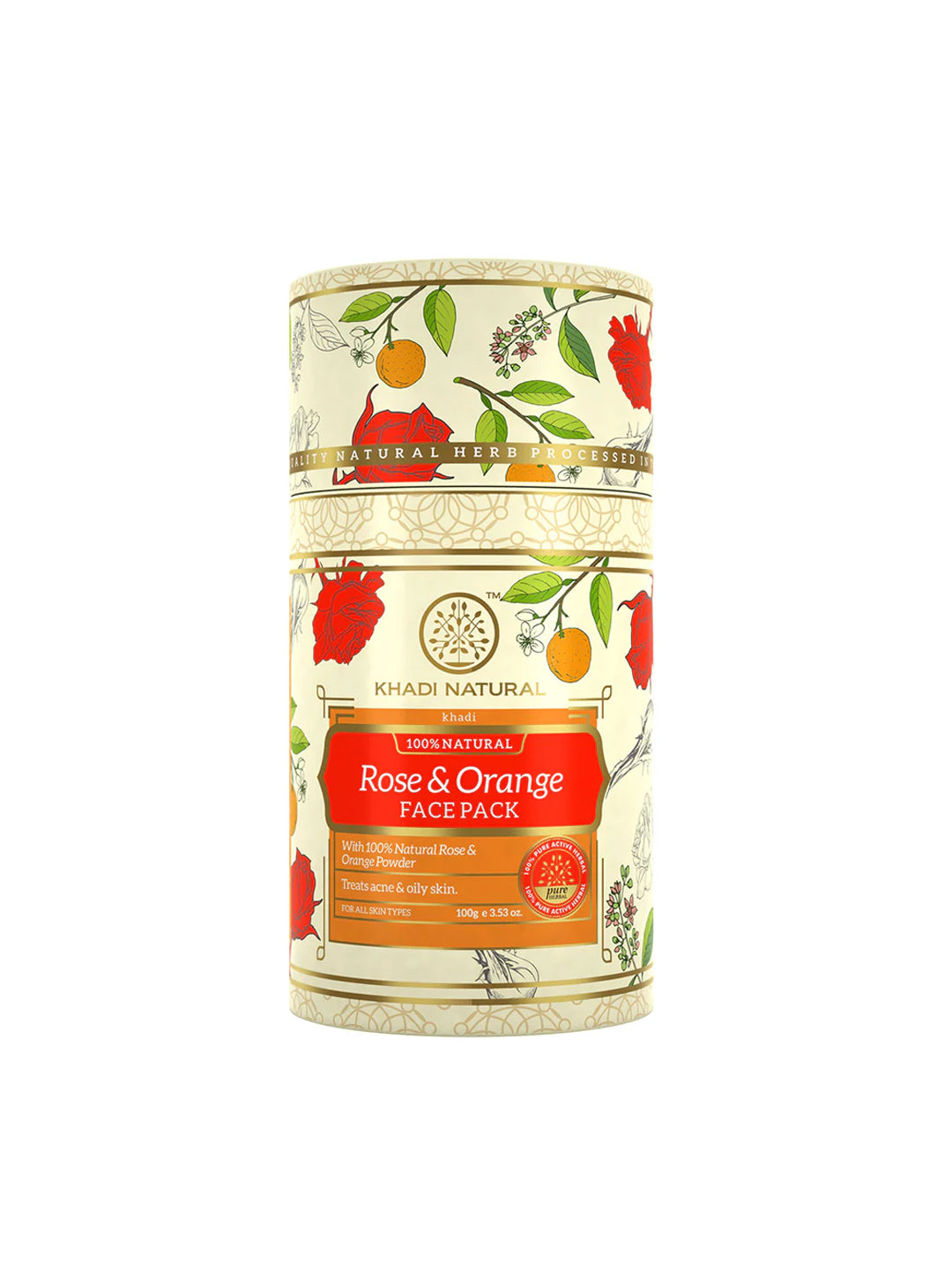 Khadi Natural Rose & Orange Face Pack