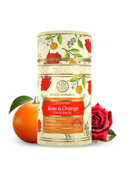 Khadi Natural Rose & Orange Face Pack