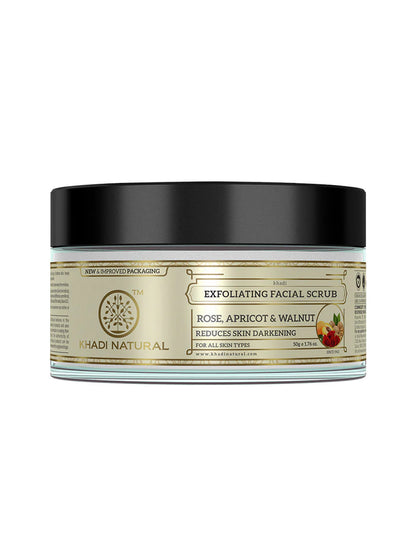 Khadi Natural Rose & Apricot Walnut Scrub
