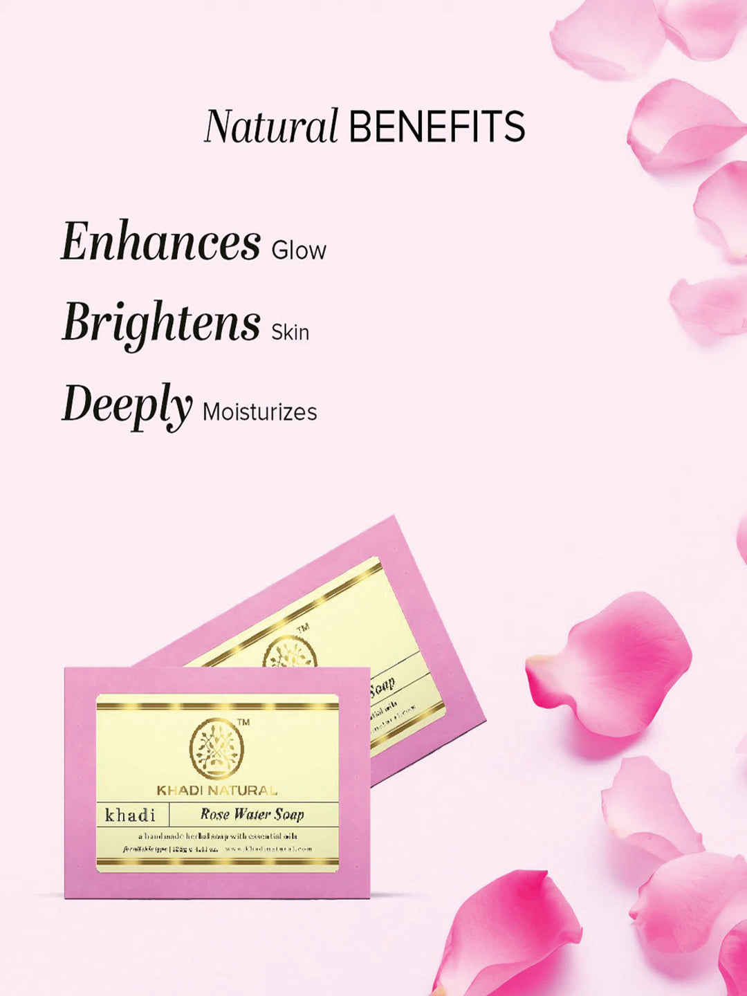 Khadi Natural Rosewater Soap