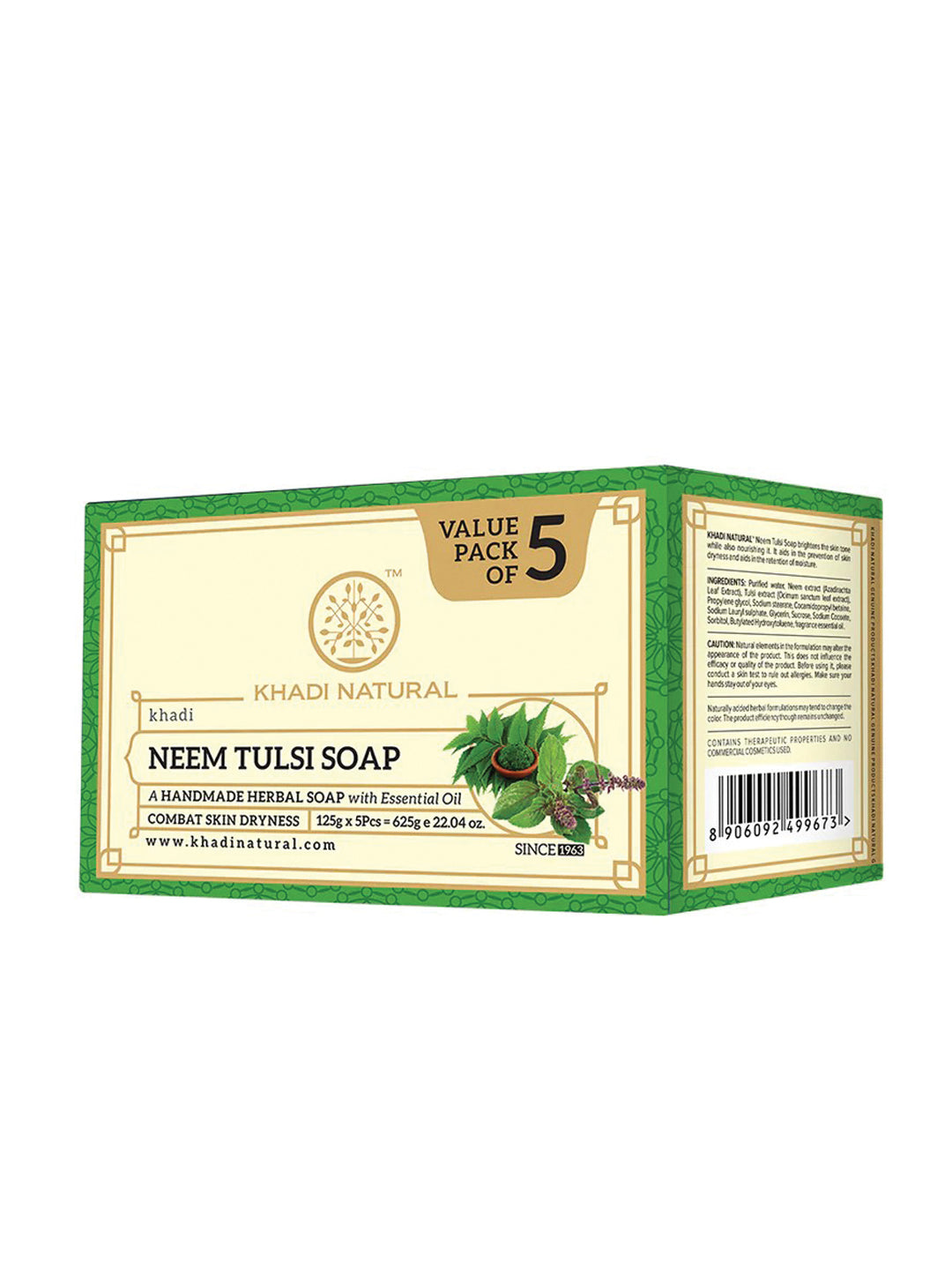 Khadi Natural Neem Tulsi Soap 125g
