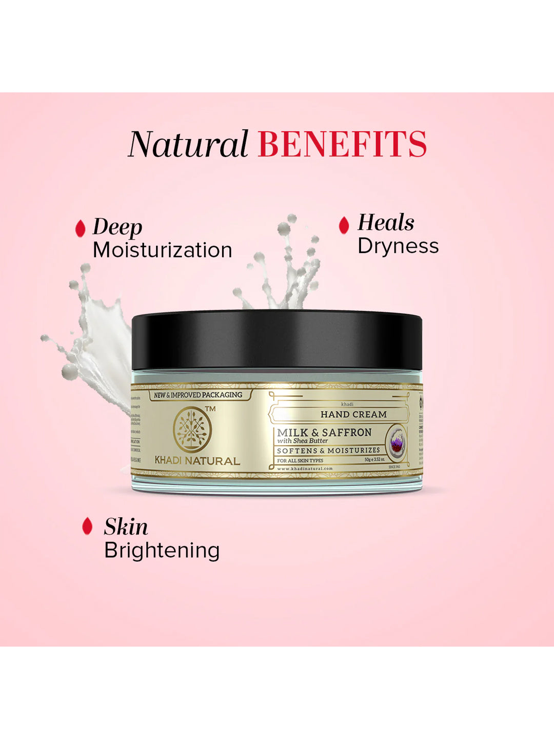 Khadi Natural Milk & Saffron Hand Cream