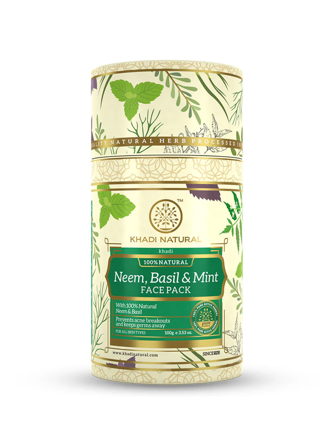 Khadi Natural Neem, Basil & Mint Face Mask