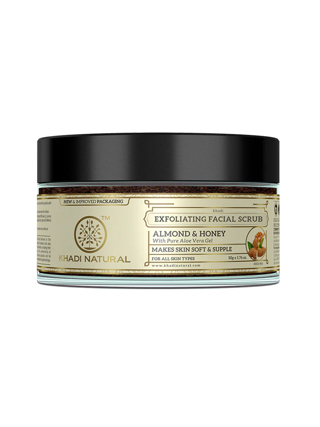 Khadi Natural Almond & Honey Herbal Exfoliating Facial Scrub