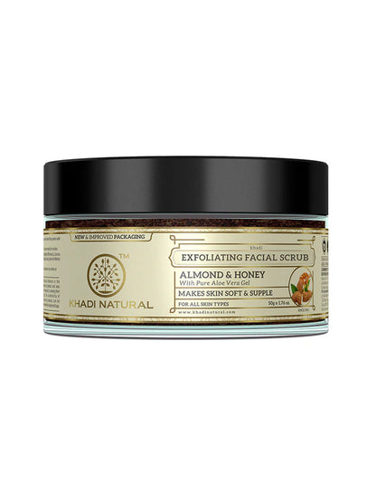 Khadi Natural Almond & Honey Herbal Exfoliating Facial Scrub