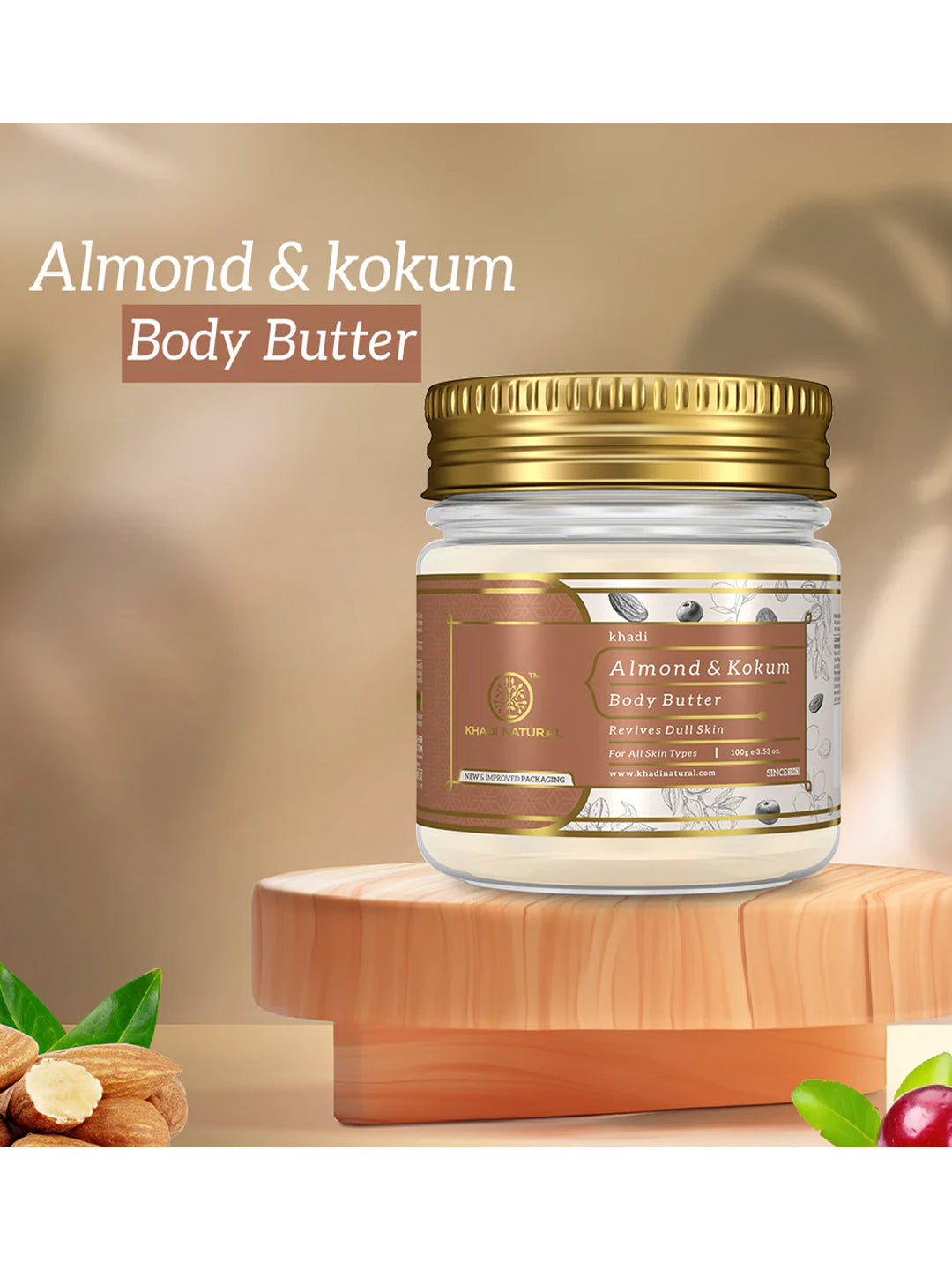 Khadi Natural Almond & Kokum Body Butter