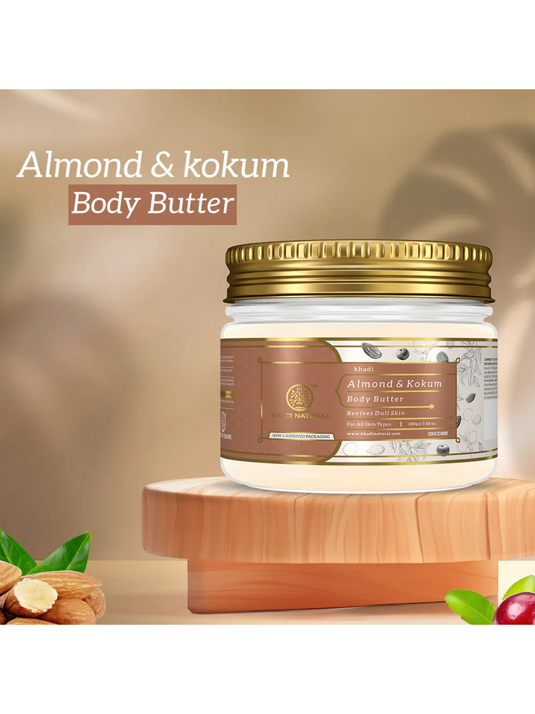 Khadi Natural Almond & Kokum Body Butter