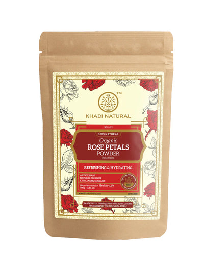 Khadi Natural Organic Rose Petals Powder (100g)