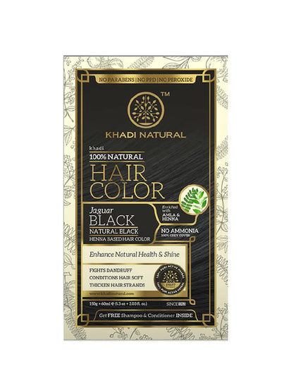 Khadi Natural Hair Color Jaguar Black (150g + 60ml)