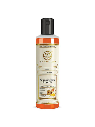 Khadi Natural Sandalwood & Honey Face Wash (210ml)