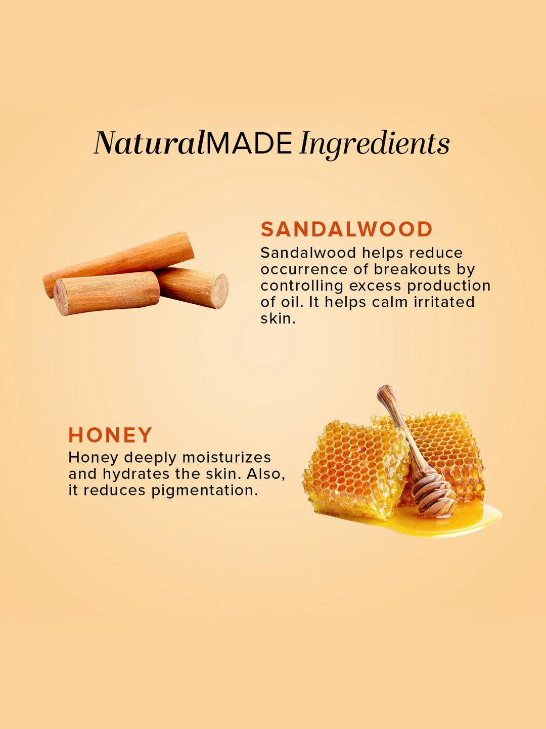 Khadi Natural Sandalwood & Honey Face Wash (210ml)
