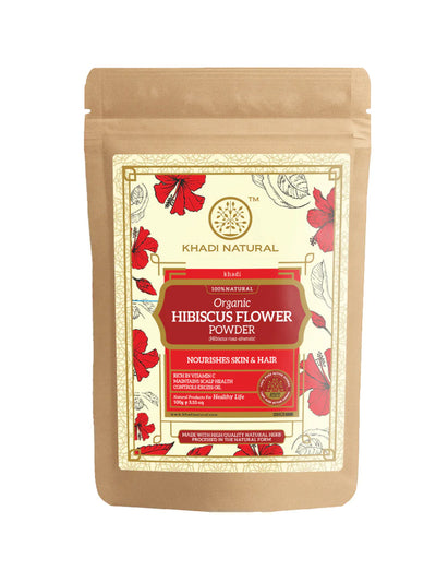 Khadi Natural Organic Hibiscus Flower Powder (100g)