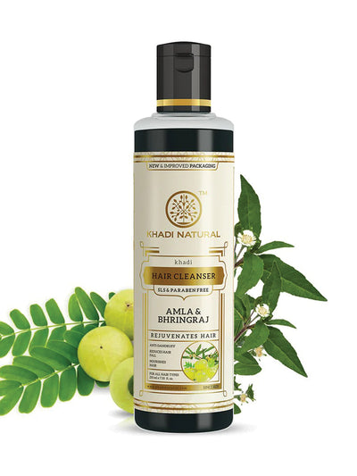 Khadi Natural Amla & Bhringraj Hair Cleanser (SLS Free) (210ml)