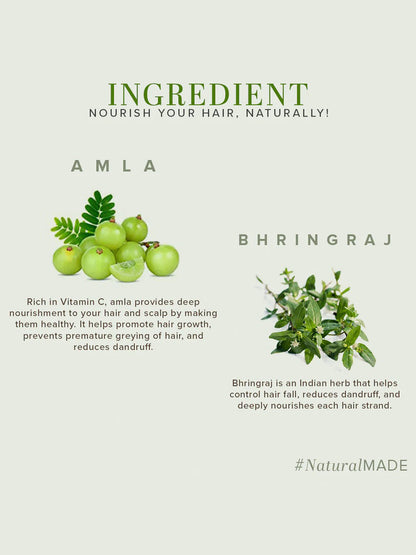 Khadi Natural Amla & Bhringraj Hair Cleanser (SLS Free) (210ml)