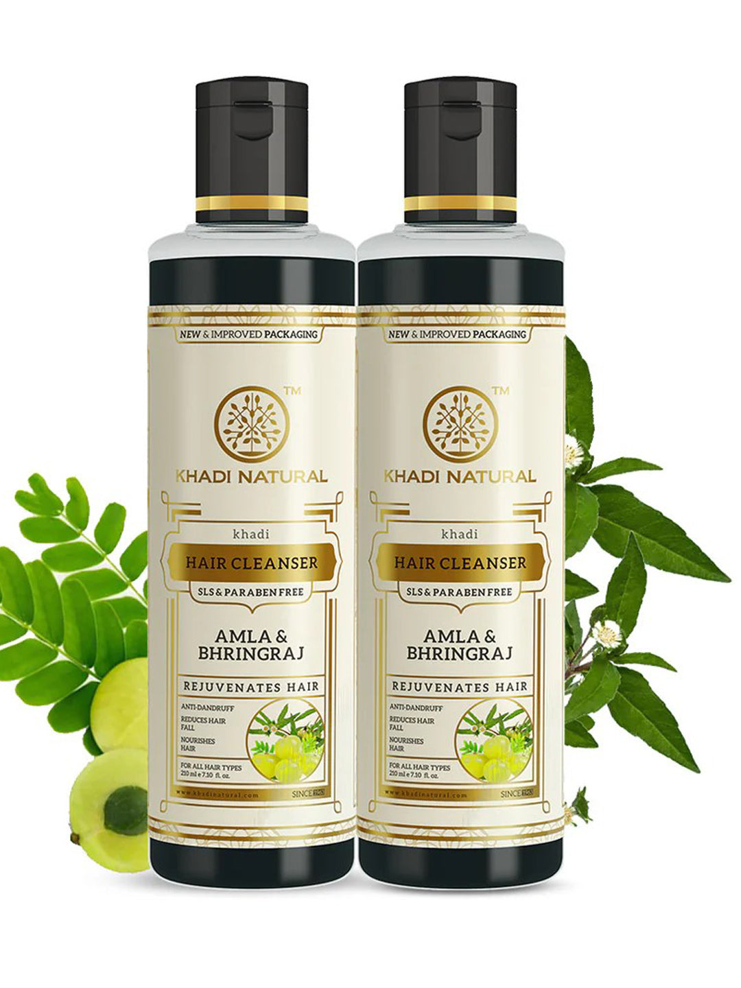 Khadi Natural Amla & Bhringraj Hair Cleanser (SLS Free) (210ml)